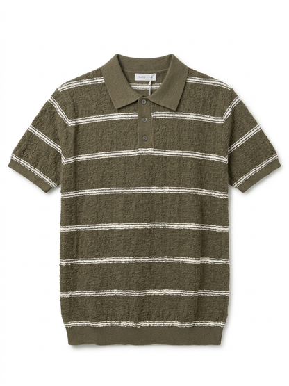 KH Society Resort Polo – Textured Terry-Knit Edition | Limited Drop