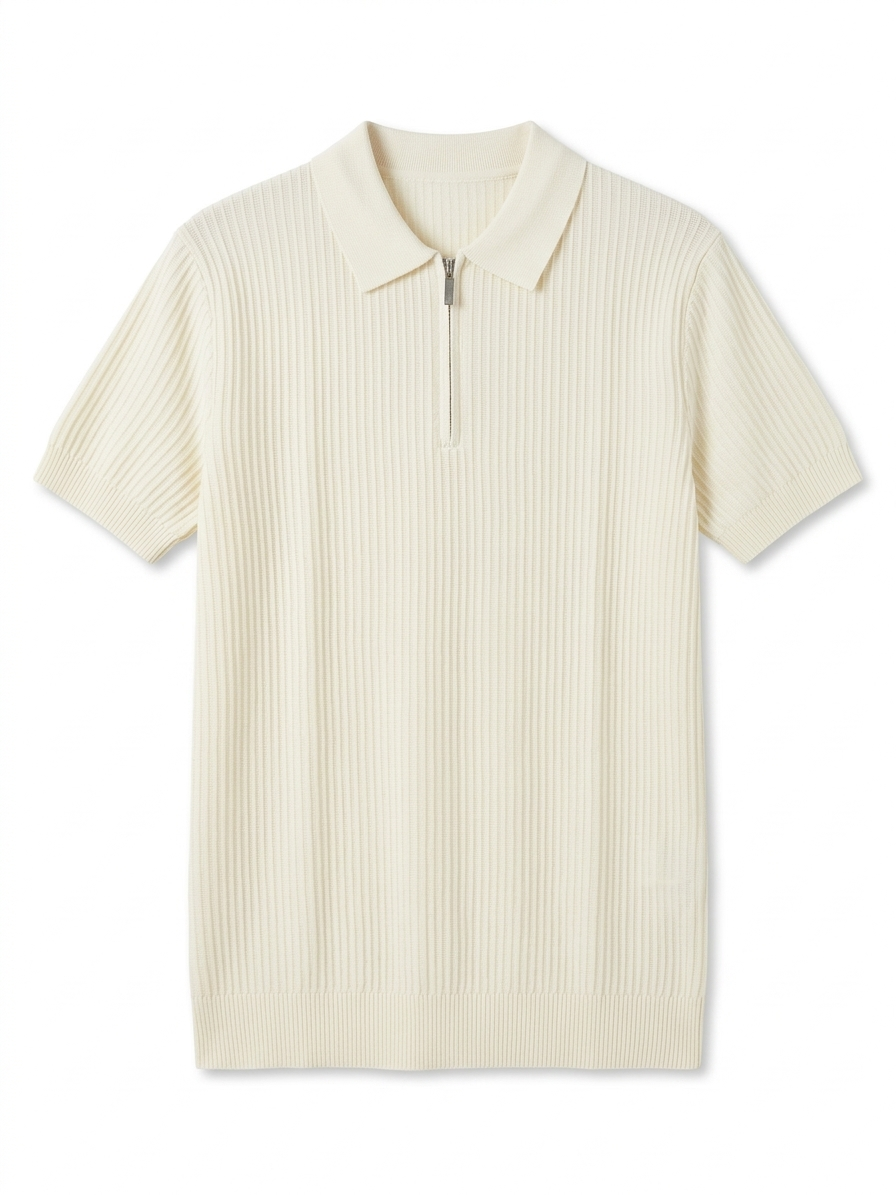 بولو KH Society نصف زيب Smart Casual