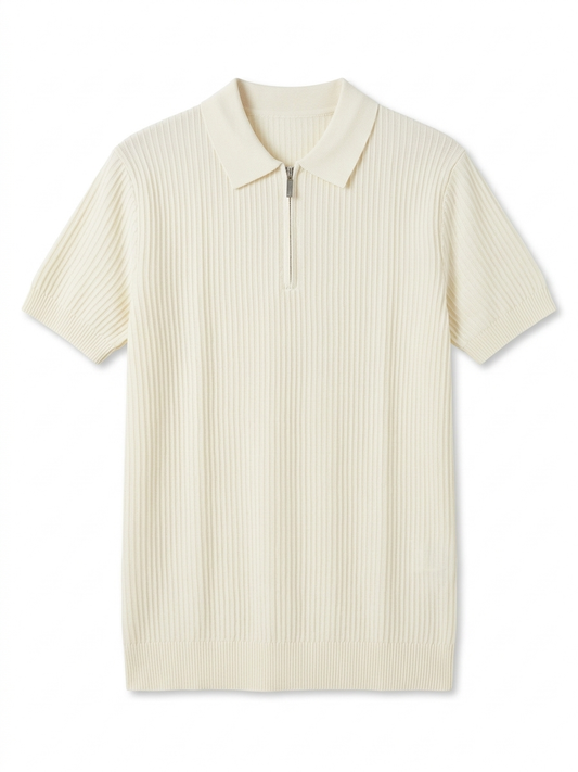 بولو KH Society نصف زيب Smart Casual