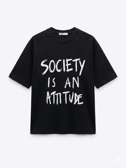 Society | Box Fit Cotton Tee | KH Streetwear