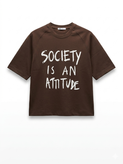 Society | Box Fit Cotton Tee | KH Streetwear