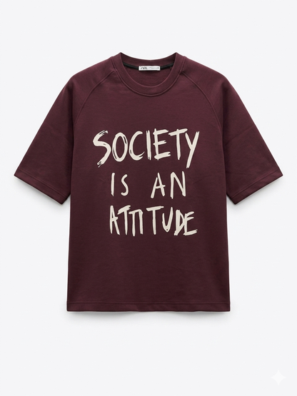 Society | Box Fit Cotton Tee | KH Streetwear